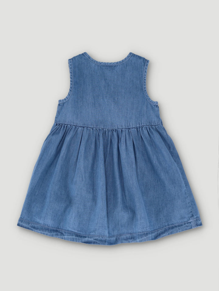 Baby Girls Daisy Dress - Denim