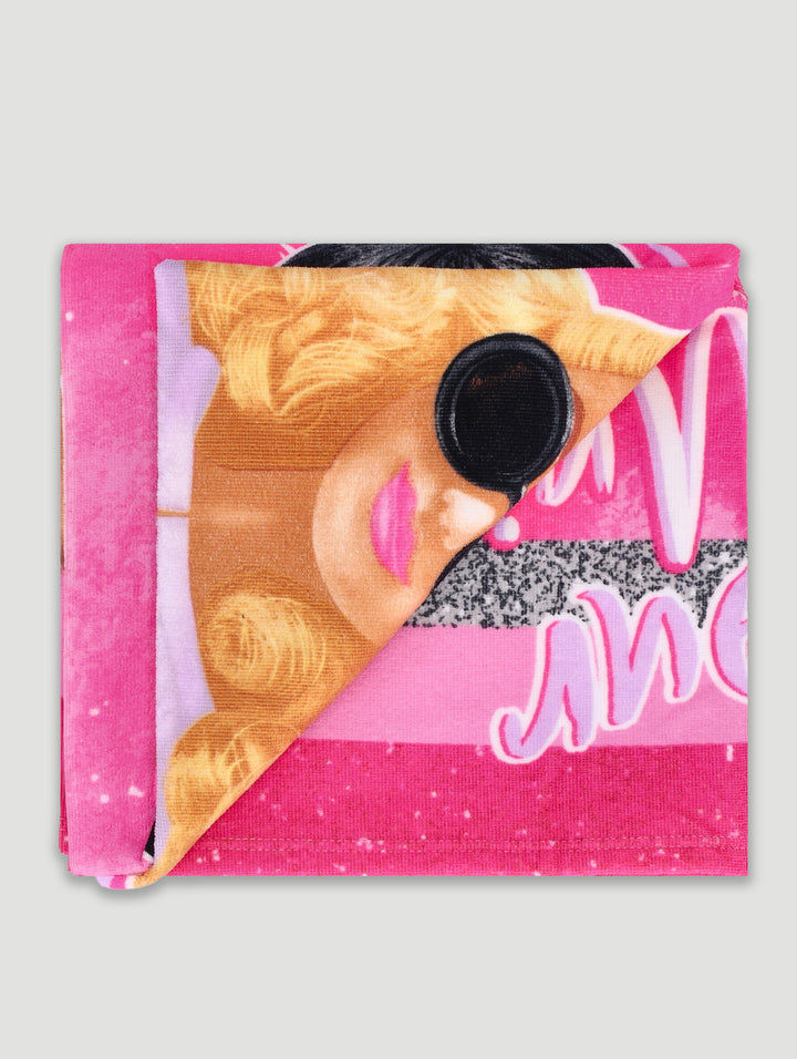 Pre-Girls Barbie Beach Towel - Pink