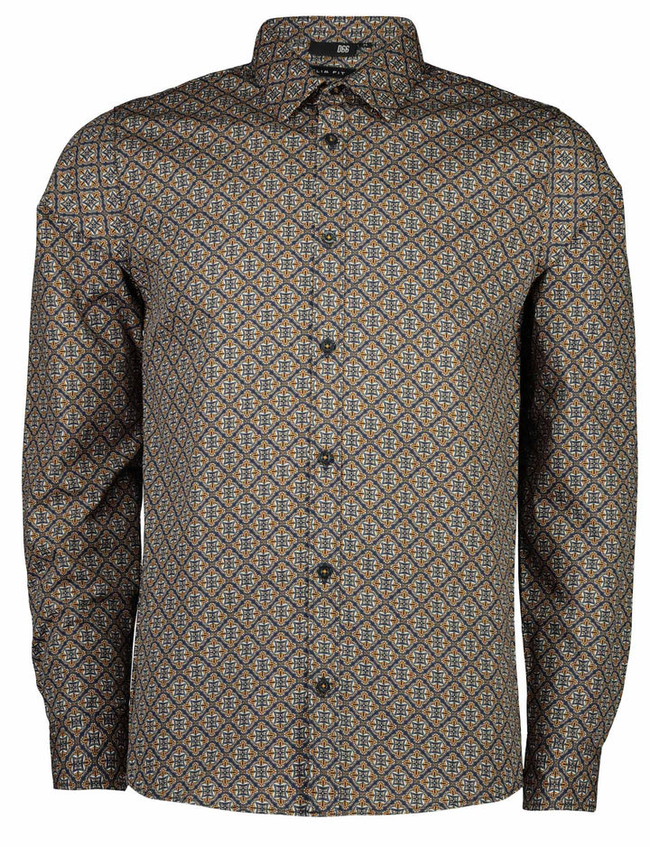 Long Sleeve Bold Print Shirt