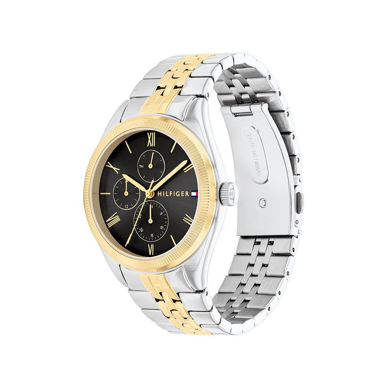 Monica 38Mm Watch With Two Tone Watch Case And Black Dial