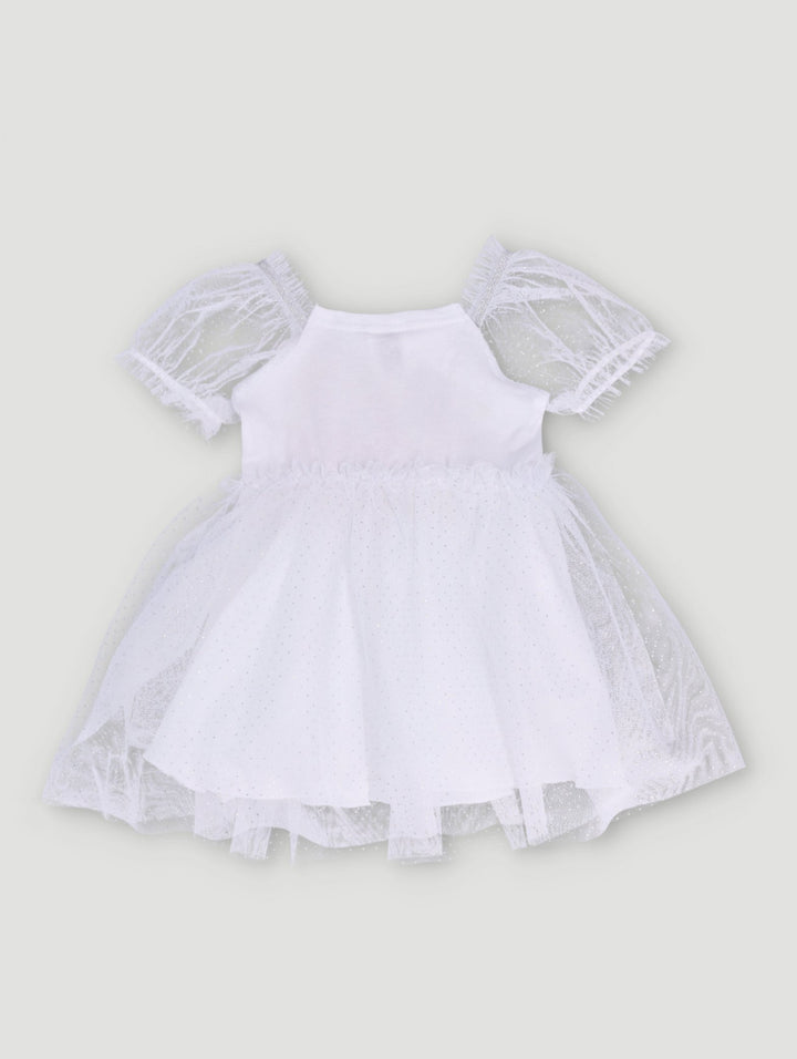 Baby Girls Princesses Tuille Dress - White