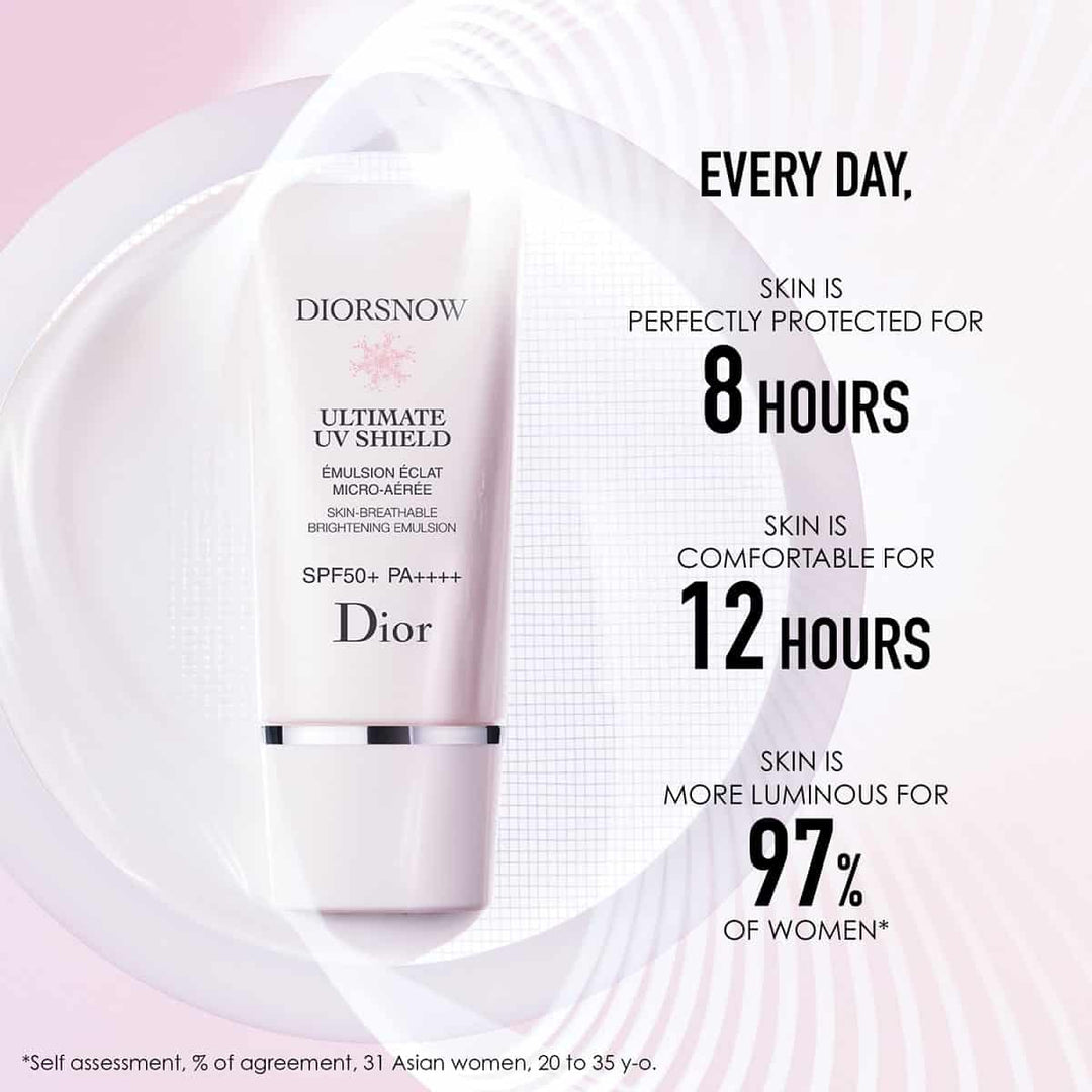 Diorsnow Ultimate UV Shield: Skin-Breathable Brightening Emulsion SPF 50+ 30ml