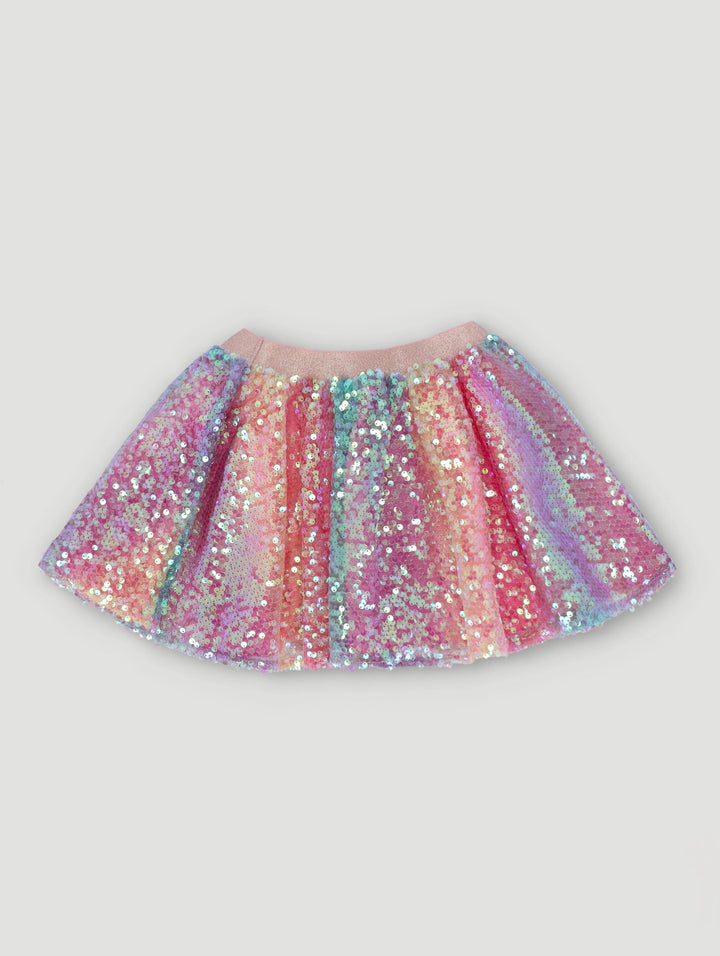 Pre-Girls  Ombre Sequin Tulle Skirt