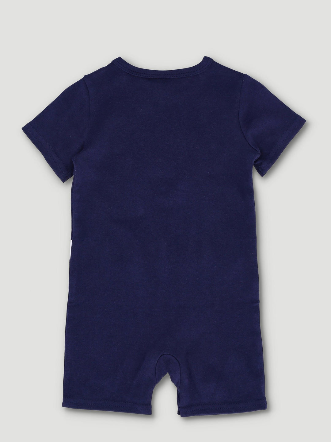 Baby Boys Long Sleeve Fashion Romper With Bow Tie - Navy