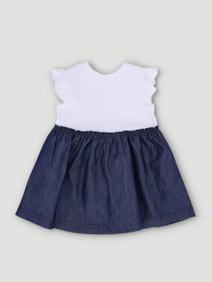 Baby Girls Love Bunny Combo Dress - Denim