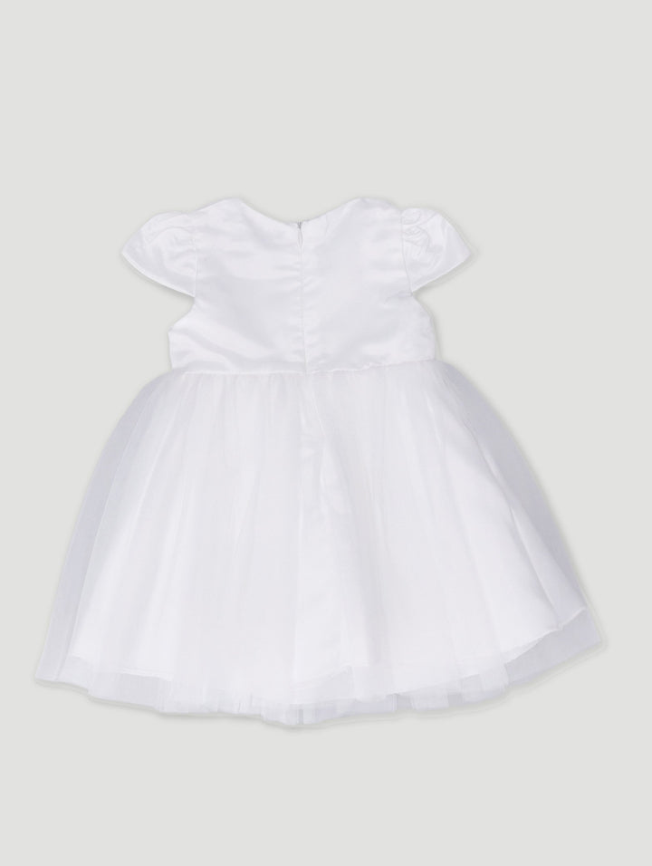 Baby Girls Christening Dress - White