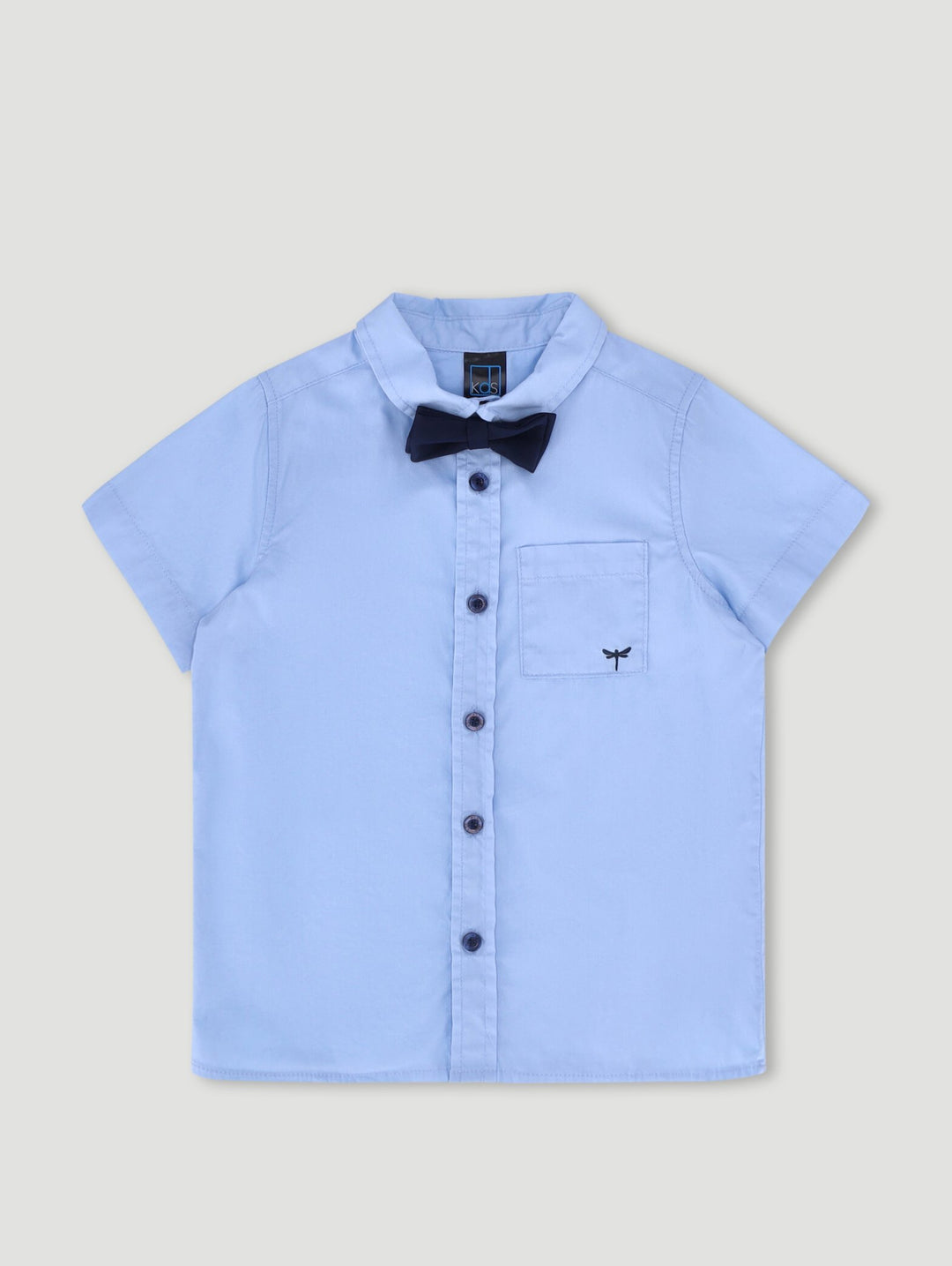 Pre-Boys Formal Shirt & Bow Tie - Sky Blue