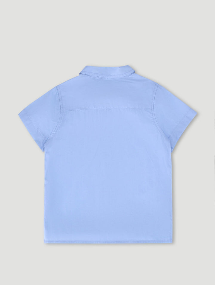 Pre-Boys Formal Shirt & Bow Tie - Sky Blue