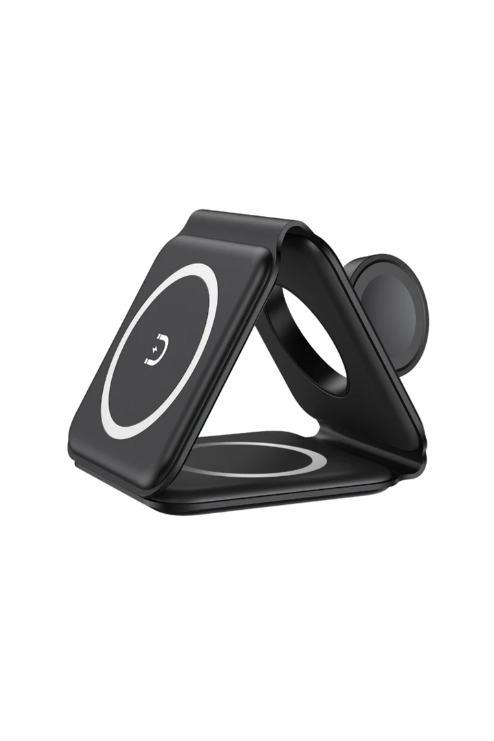 Moov 3 in 1 Foldable Wireless Charger - Black