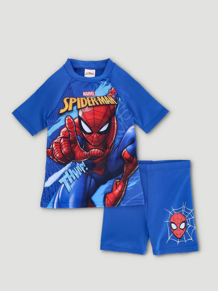 Pre-Boys 2 Piece Spiderman Swimwear - Cobalt