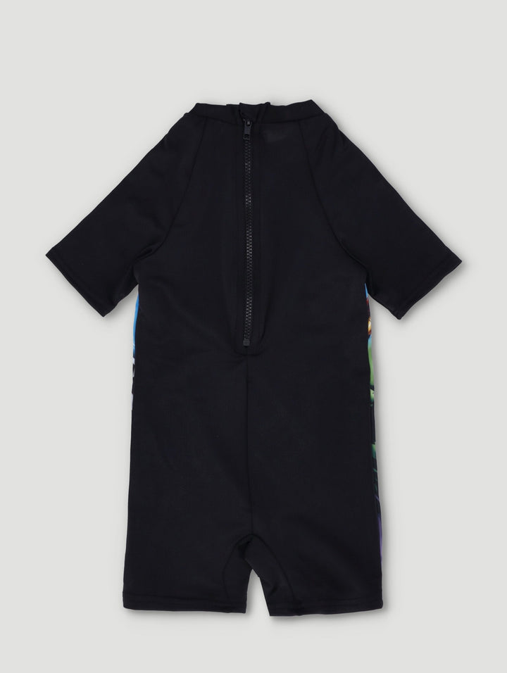 Pre-Boys 1 Piece Avengers Swimsuit - Black