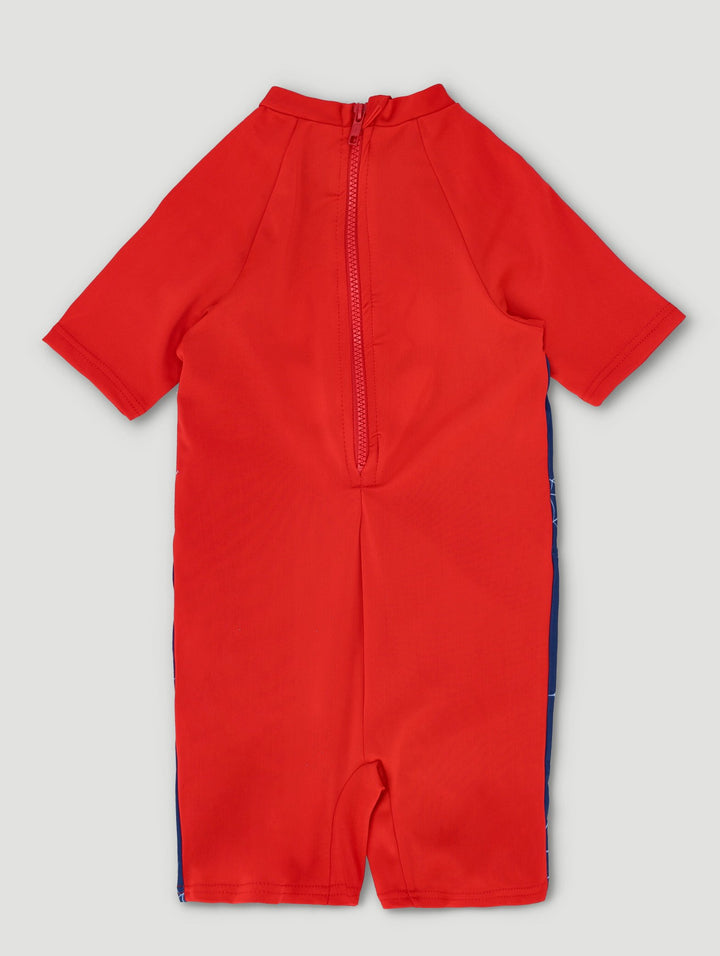 Pre-Boys 1 Piece Spiderman Swimwear - Navy