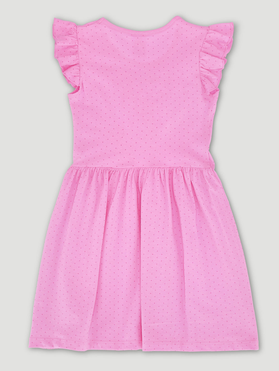 Pre-Girls Flamingo Applique Dress - Pink