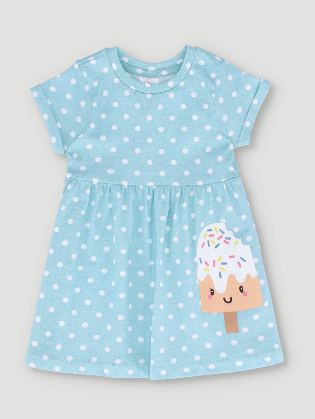 Baby Girls Knit Dress - Mint