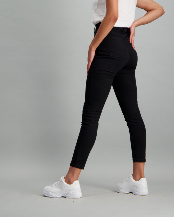 Ladies Black High-Waist Jegging