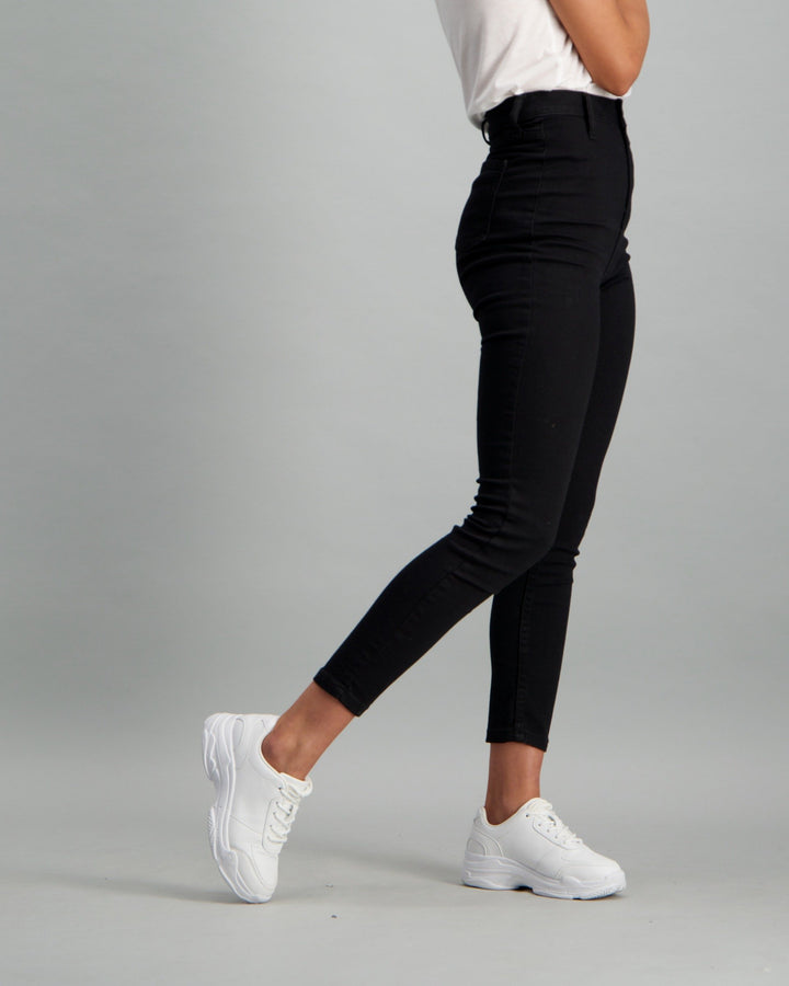 Ladies Black High-Waist Jegging