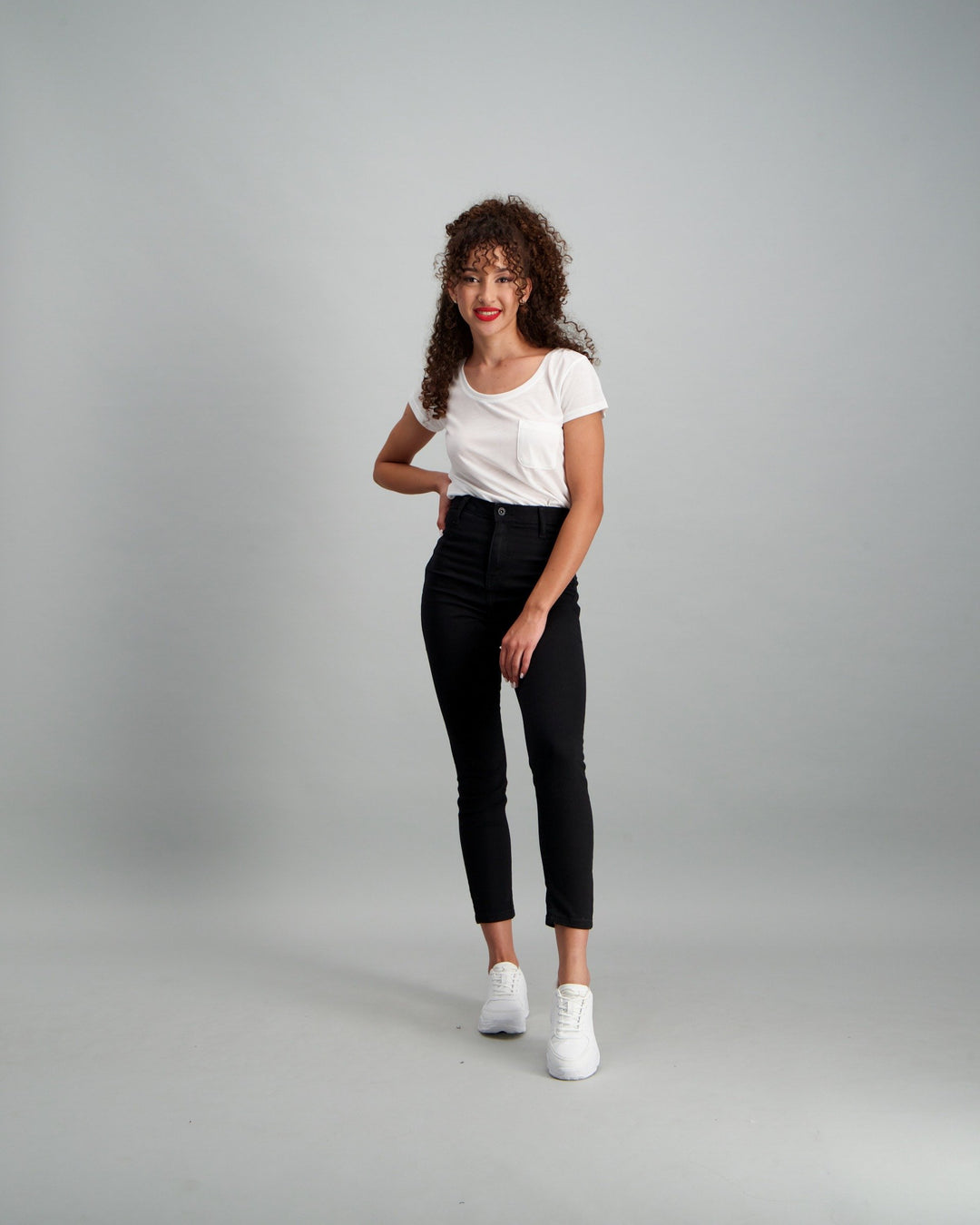 Ladies Black High-Waist Jegging