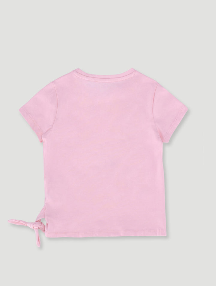 Pre-Girls Tie Tee - Pink
