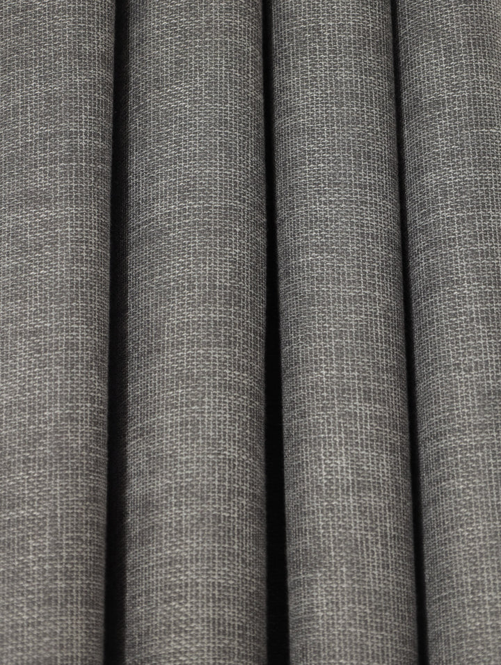 Lined Seville Texture Eyelet Curtain - Charcoal