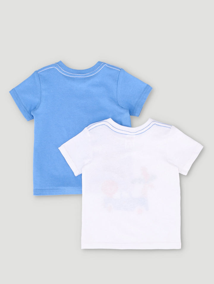 Baby Boys 2 Pack Everyday Palm Print Tee - White