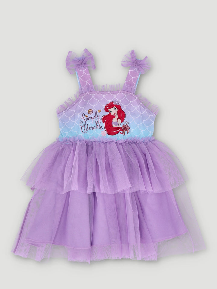 Baby Girls Little Mermaid Tuille Dress - Purple