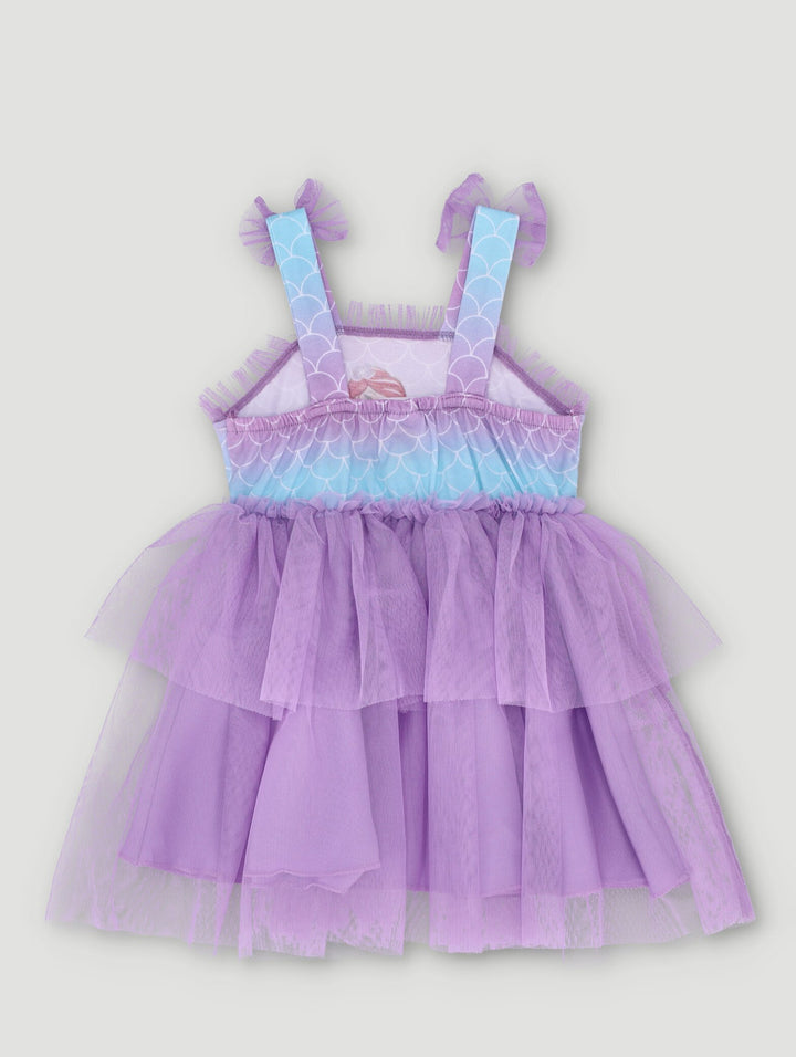 Baby Girls Little Mermaid Tuille Dress - Purple