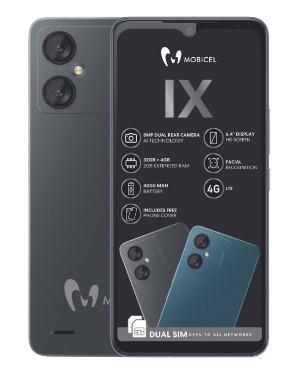 IX 32GB Dual Sim Grey Cellphone