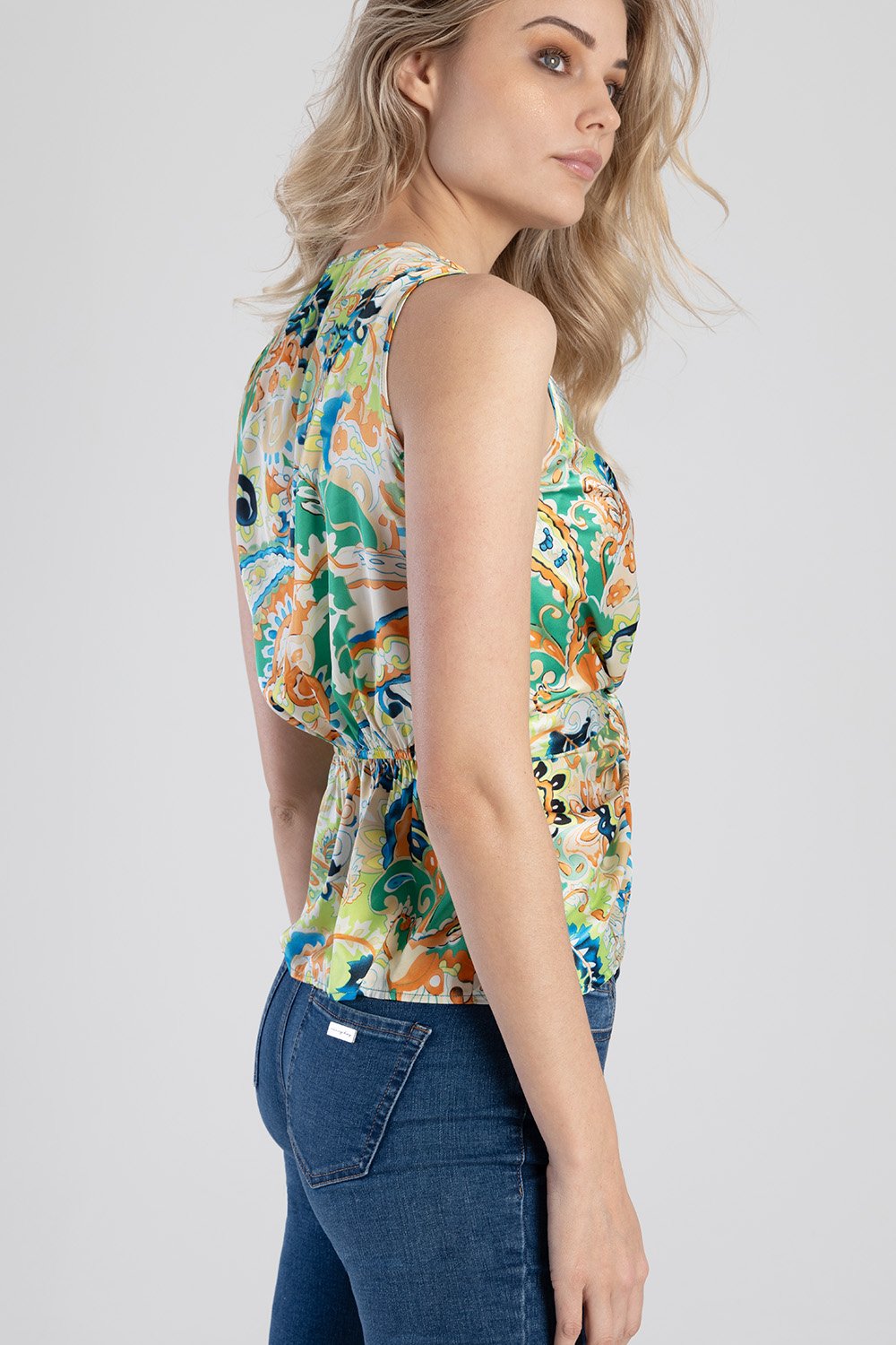 Blouse With Knot Front