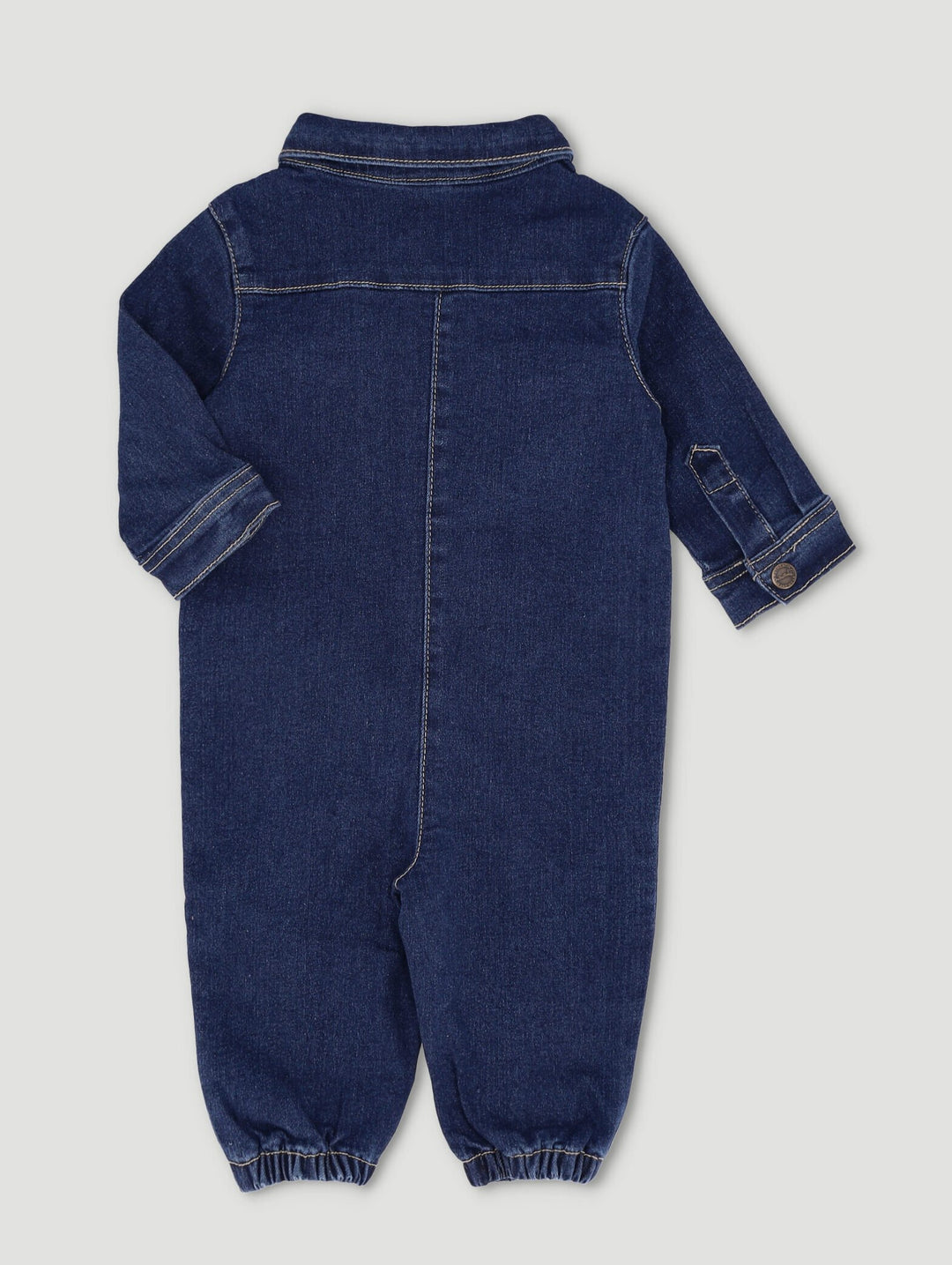 Baby Boys Occasion Denim Boiler Suit - Blue