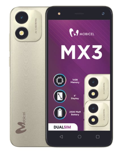 MX3 Dual Sim Gold Cellphone