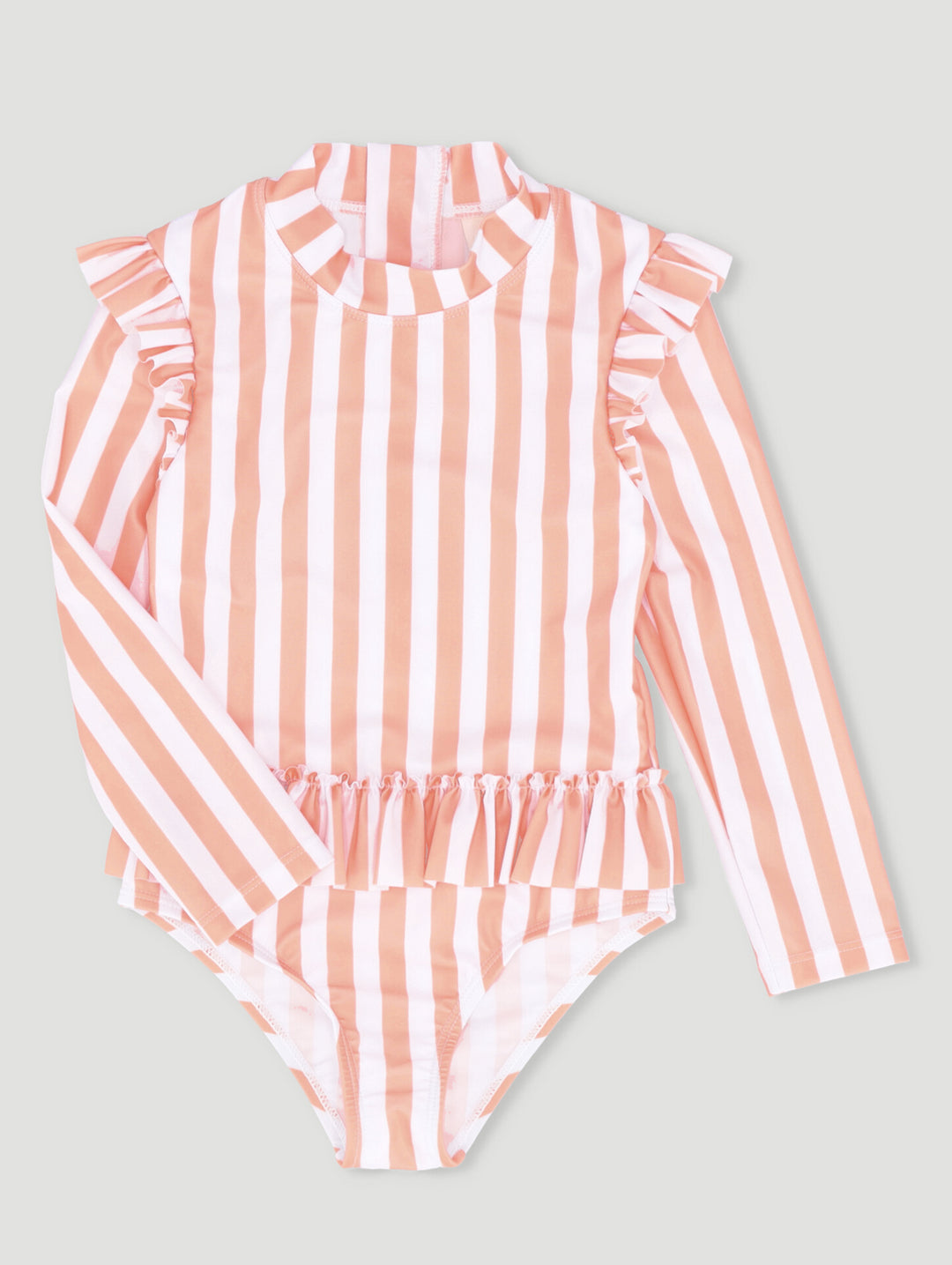 Keedo Baby Girls Stripe Swimsuit - Coral