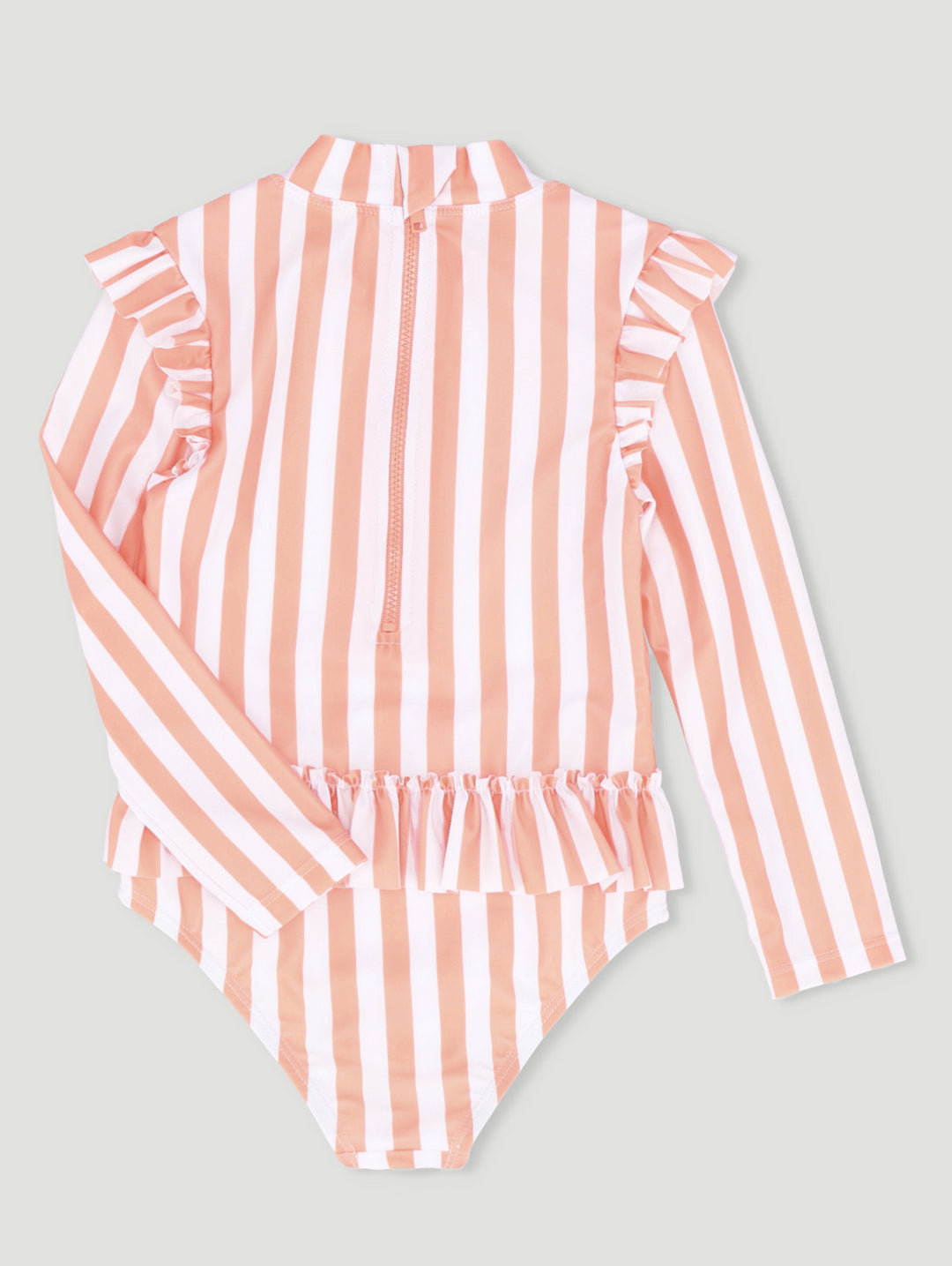 Keedo Baby Girls Stripe Swimsuit - Coral