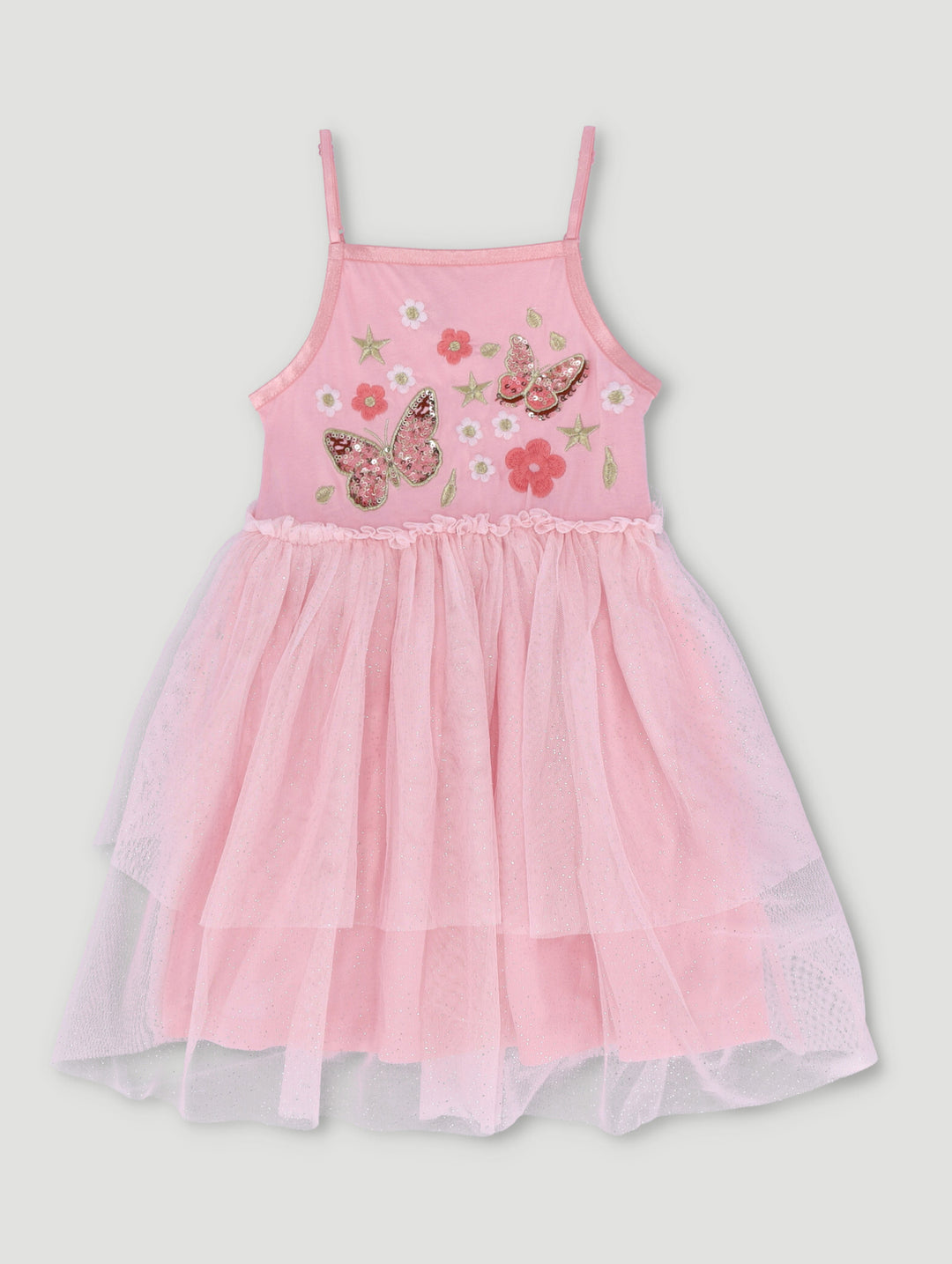 Pre-Girls Sequin Party Dress - Pink