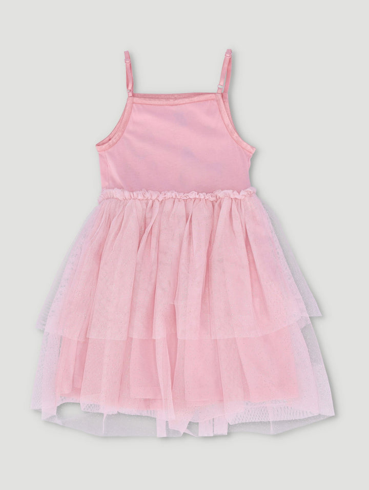 Pre-Girls Sequin Party Dress - Pink