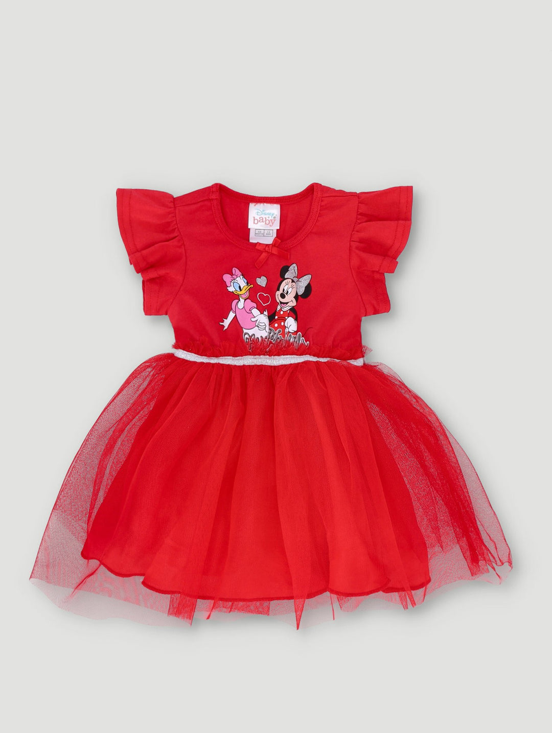 Baby Girls Minnie Tulle Party Dress - Red