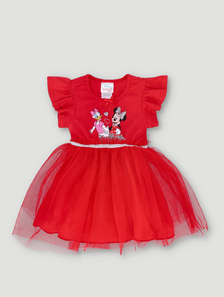 Baby Girls Minnie Tulle Party Dress - Red