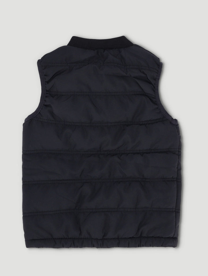 Pre-Boys Sleeveless Puffer Jacket - Black