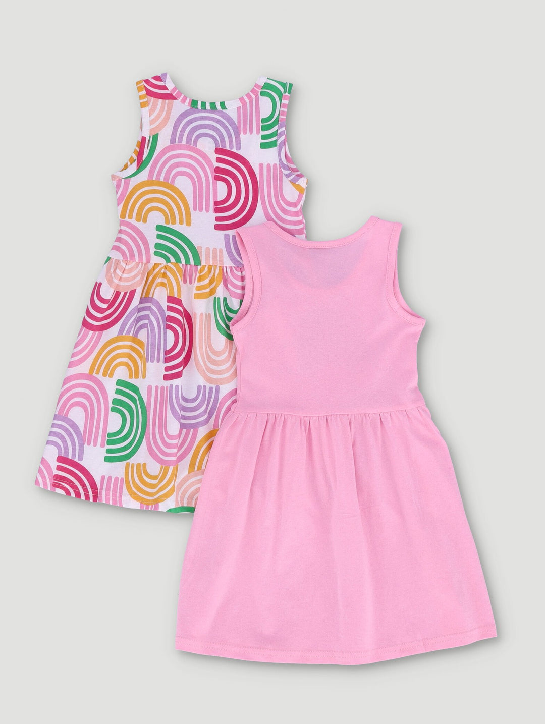 Pre-Girls 2 Pack Unicorn Rainbow Dress