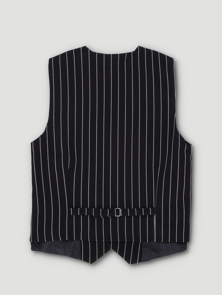 Pre-Boys Formal Waist Coat Jacket - Black/White