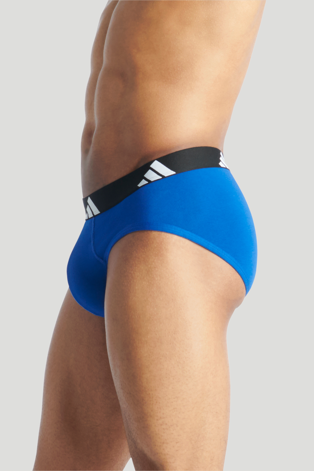 3 Pack Active Flex Cotton Brief - Black/Blue