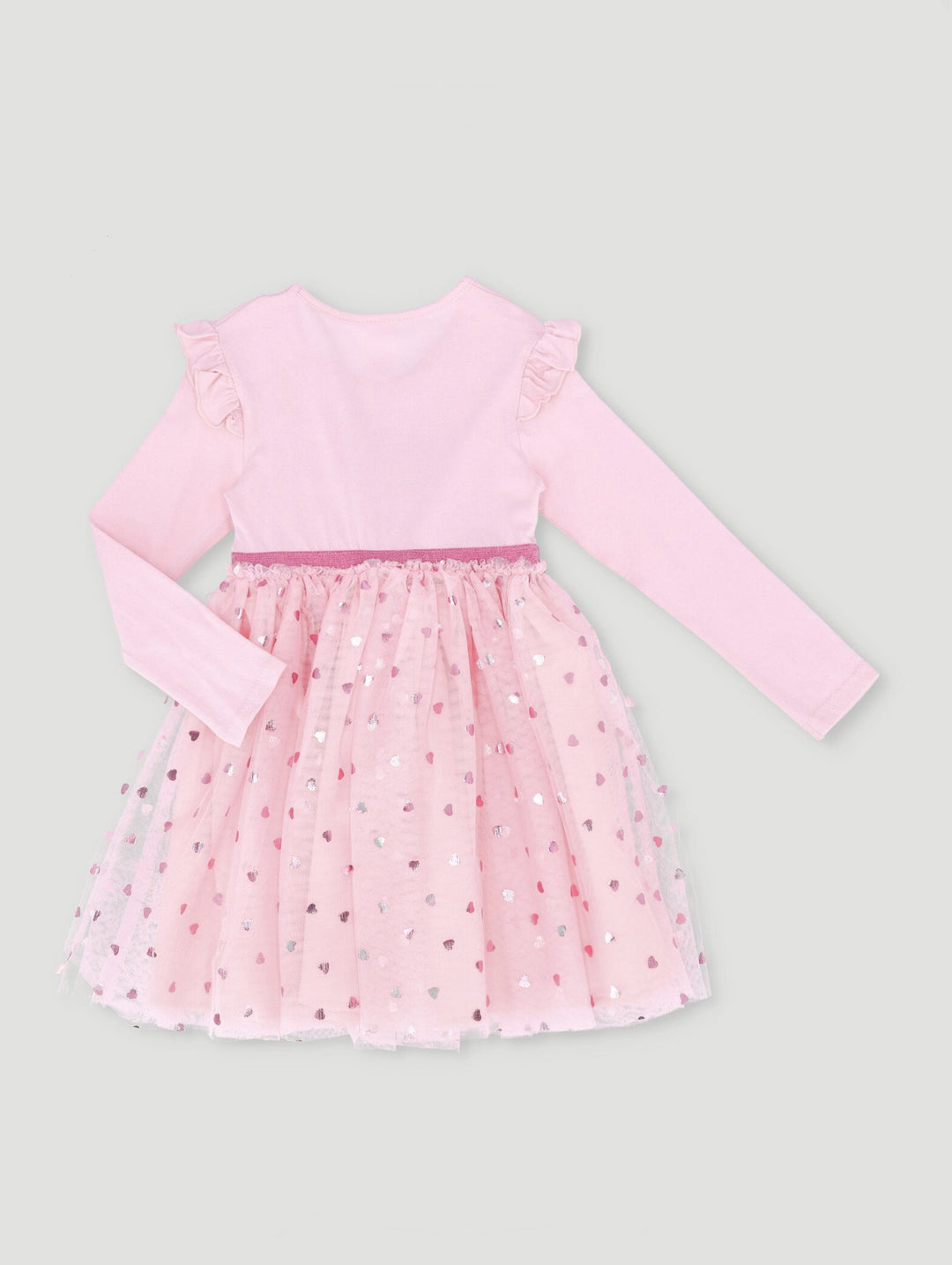 Pre-Girls Long Sleeve Valentine Dress