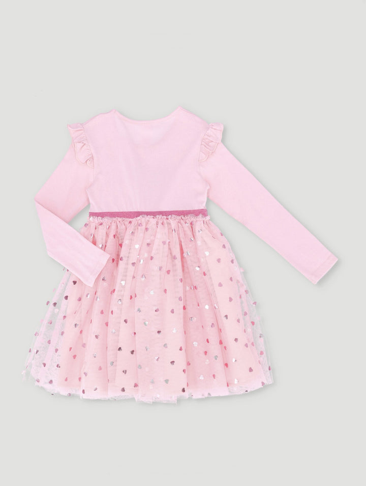 Pre-Girls Long Sleeve Valentine Dress