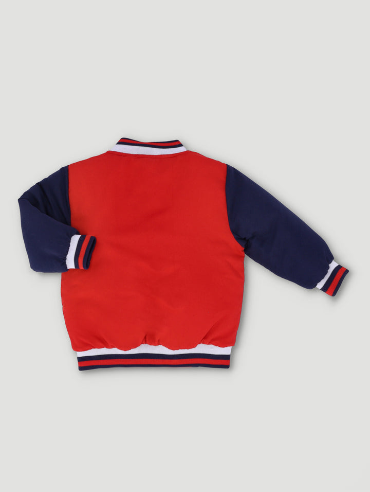 Baby Boys Baseball Jacket - Red