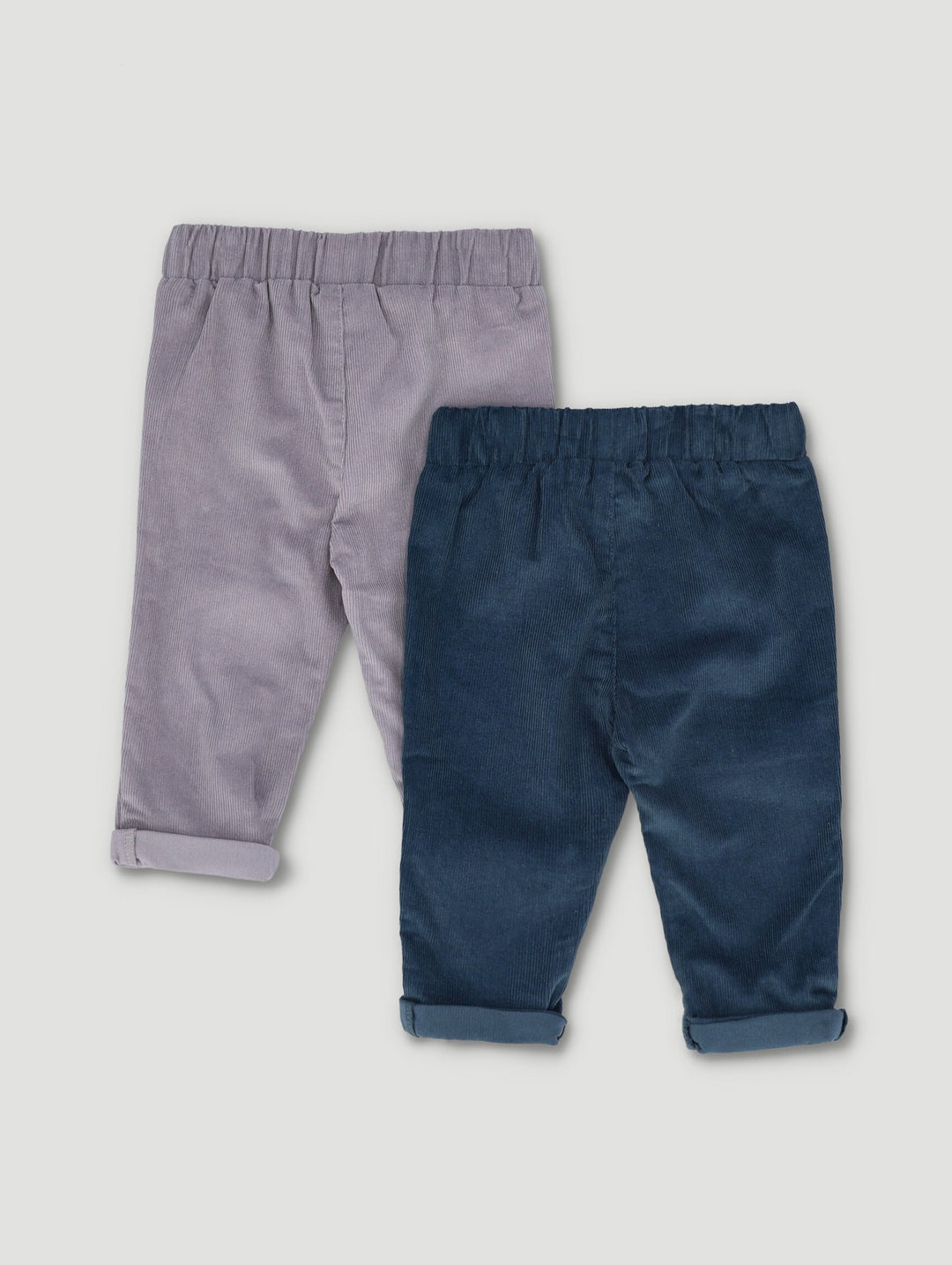 Baby Boys 2 Pack Corduroy Pants - Grey