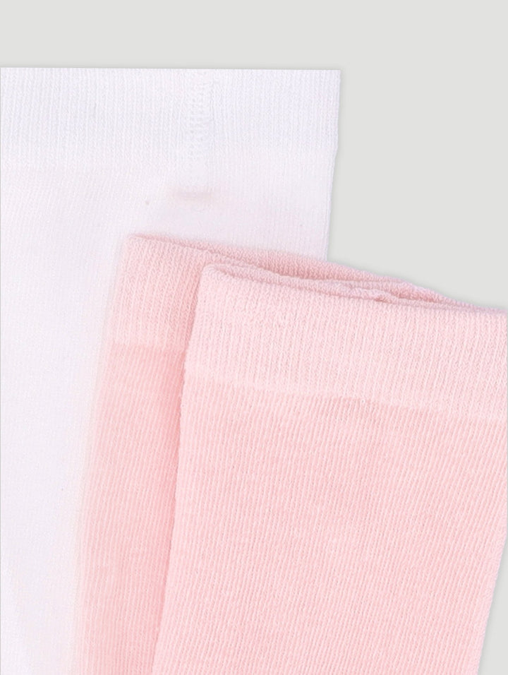 Pre-Girls 2 Pack Bunny Polka Dot Tights - Pink