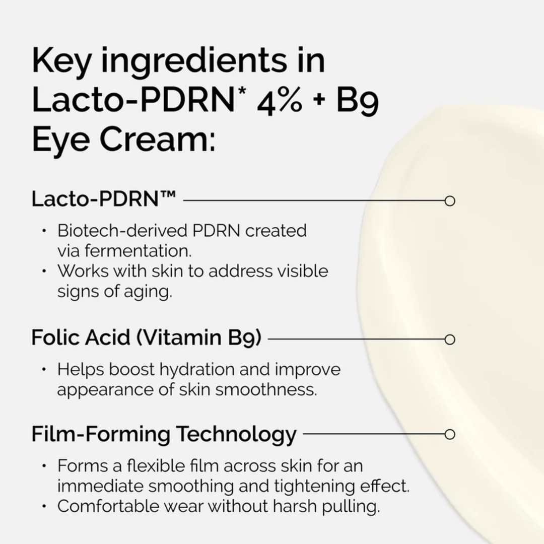 Lacto-PDRN* 4% + B9 Eye Cream