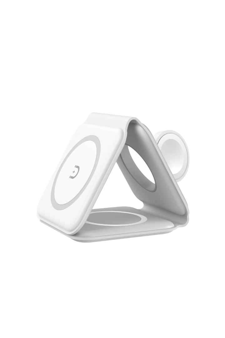 Moov 3 in 1 Foldable Wireless Charger - White