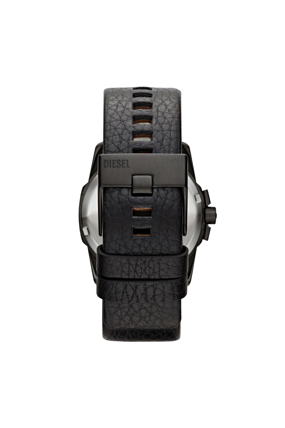 Mens Master Chief Three-Hand Date Black Leather Watch
