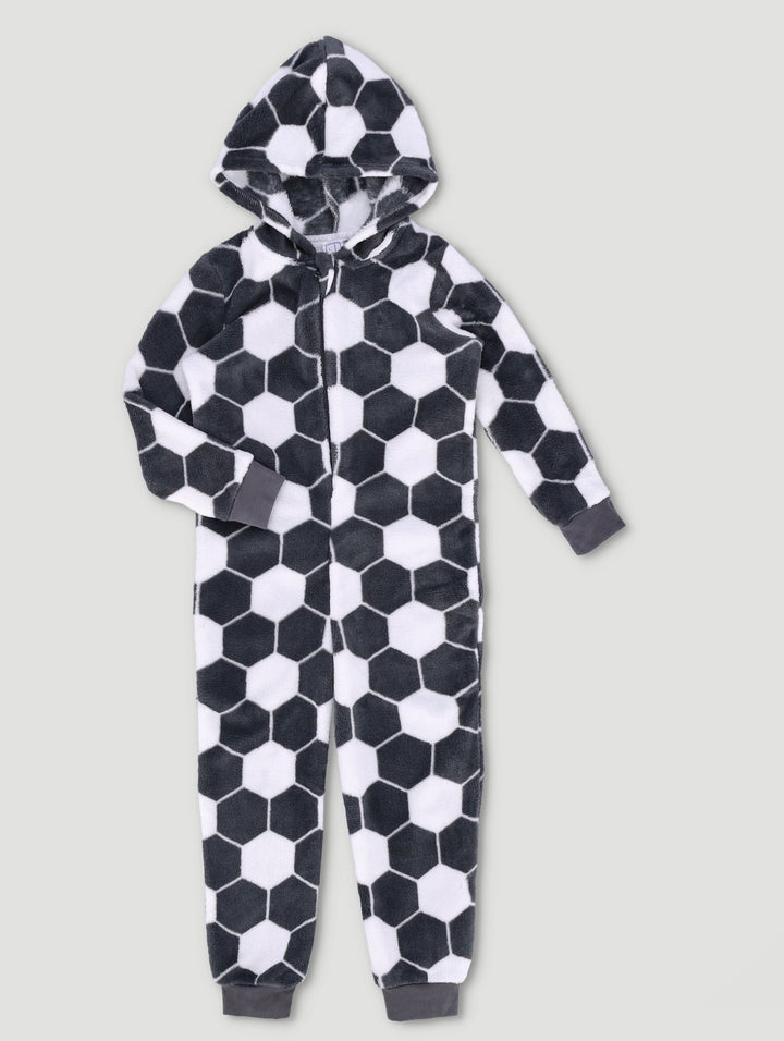 Pre-Boys Soccer Onesie - Charcoal