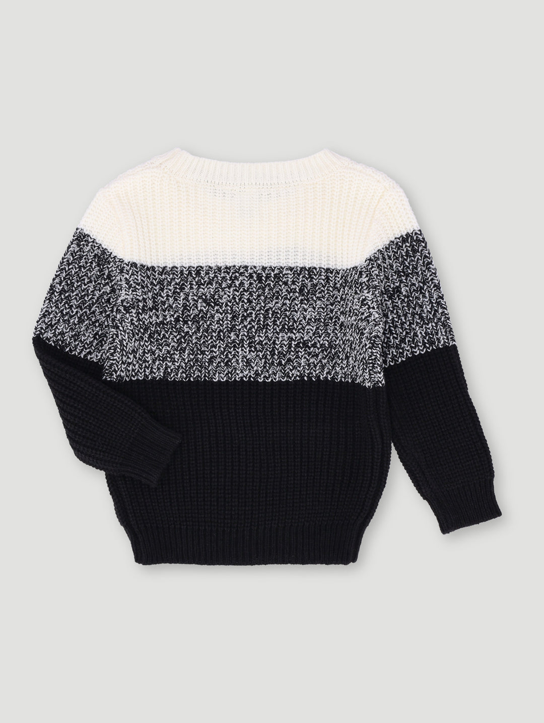 Pre-Boys Ombre Fishermans Knit - Charcoal
